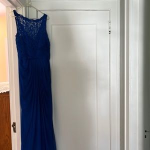 Royal blue dress from David’s Bridal, only worn one time for wedding